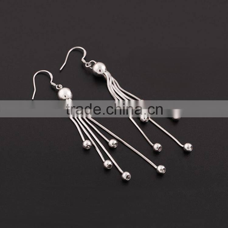 2015 new trend tassel earrings !beads earrings ! 18k gold jewelry wholesale earrings !