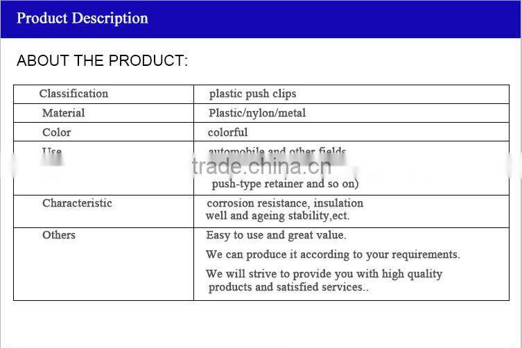 Zhixia Wholesale plastic car auto clip/automotive plastic fasteners/car plastic clips