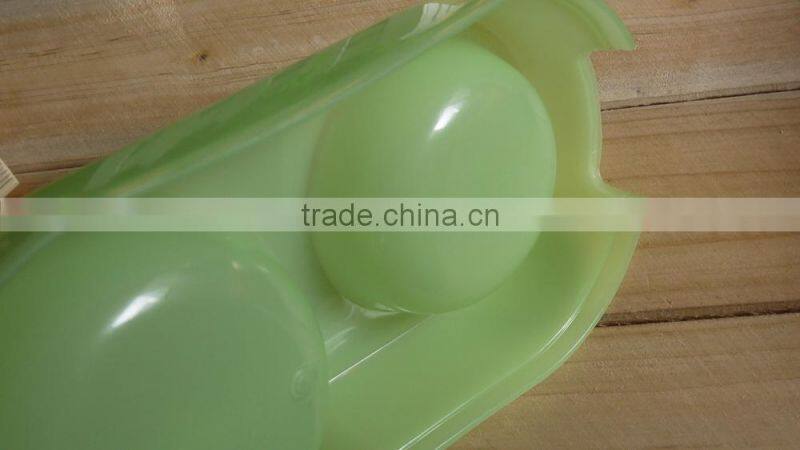 plastic orange pet bowl