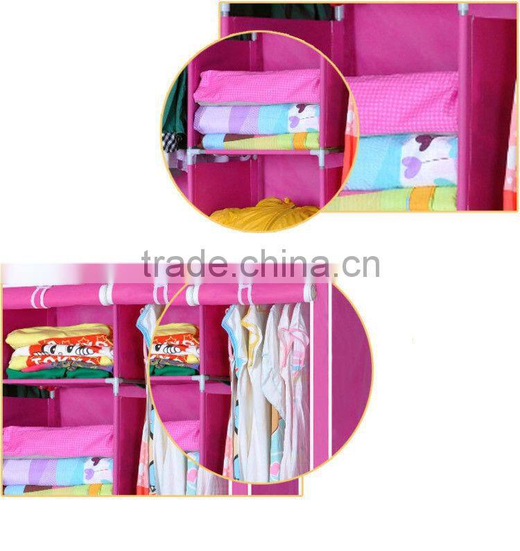 Large improvised chest New dust-proof steel composite iron clothes wardrobe