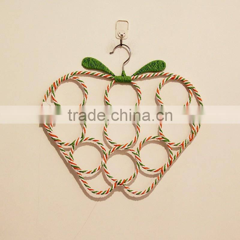2016 NEW Style Apple-shaped circle made of paper 9 scarves scarf hanger racks for women scarf holder