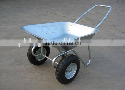 WB6211 Construction Standard & Heavy-duty Wheelbarrow with galvanized tray