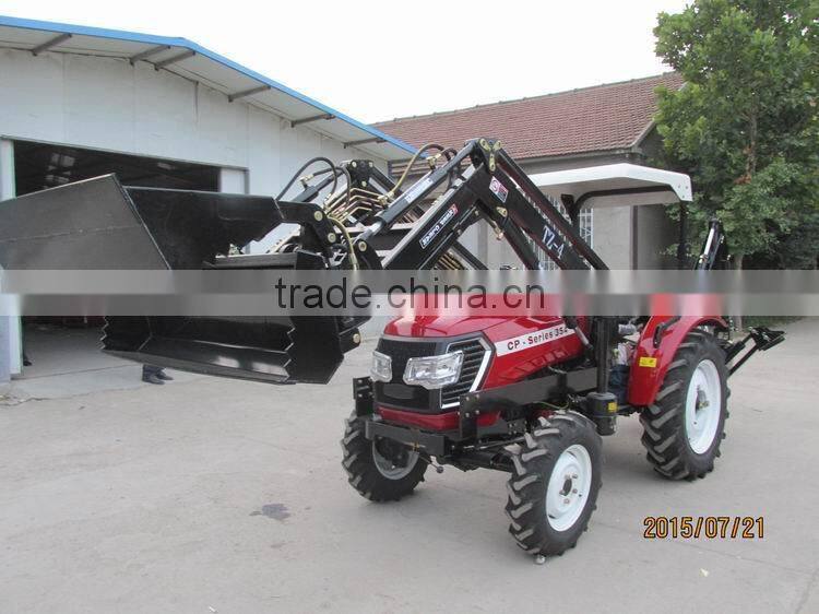 china 4x4wd farm tractor with loader and forks