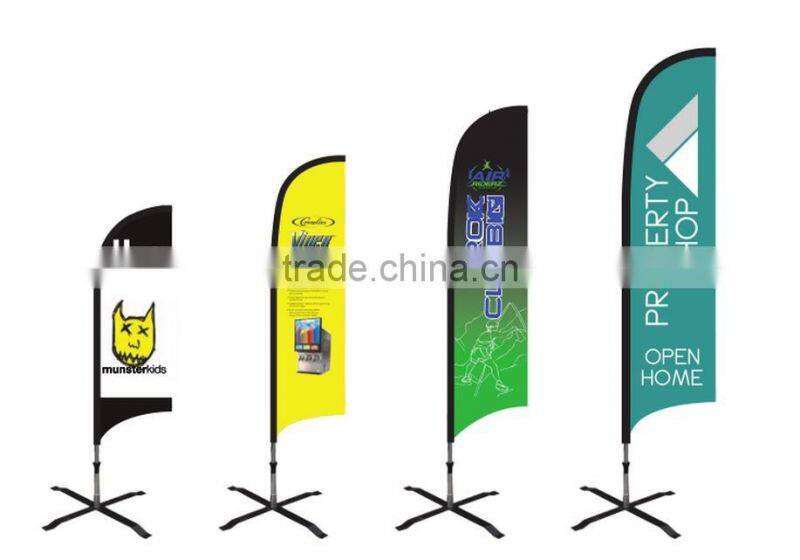 Free design custom outdoor fiberglass feather flag pole