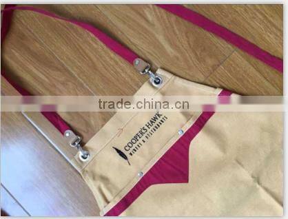 Heavy Duty Waxed Canvas Work Apron with Pockets