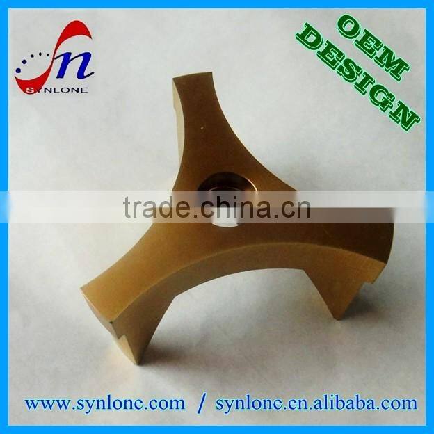 2017 customized triple legs fastening brass part