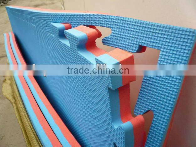 2016 New Pre Sales Red/Yellow Color Double T pattern EVA Foam Mats tiles