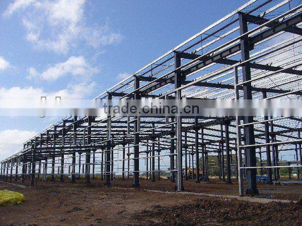 light steel structure construction warehouse