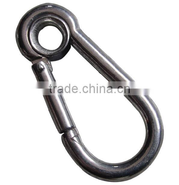 Stainless Steel AISI304/316 Spring Snap Hook With Screw Carbine Hook With Lock (4mm-14mm)