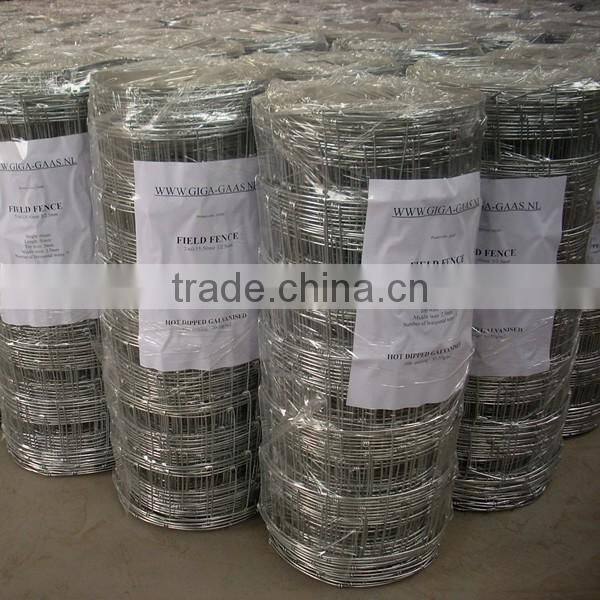 High strength galvanized field fence