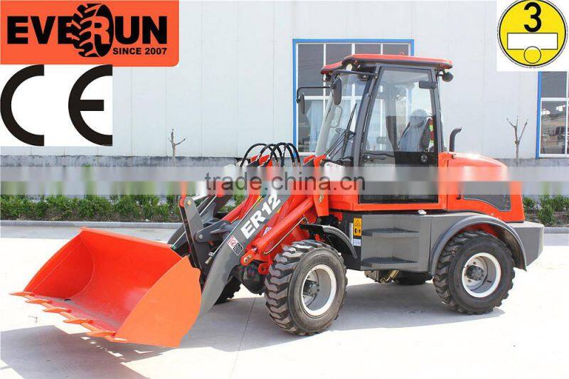 Everun 2017 New CE Approved ER12 Mini wheel Loader for sale