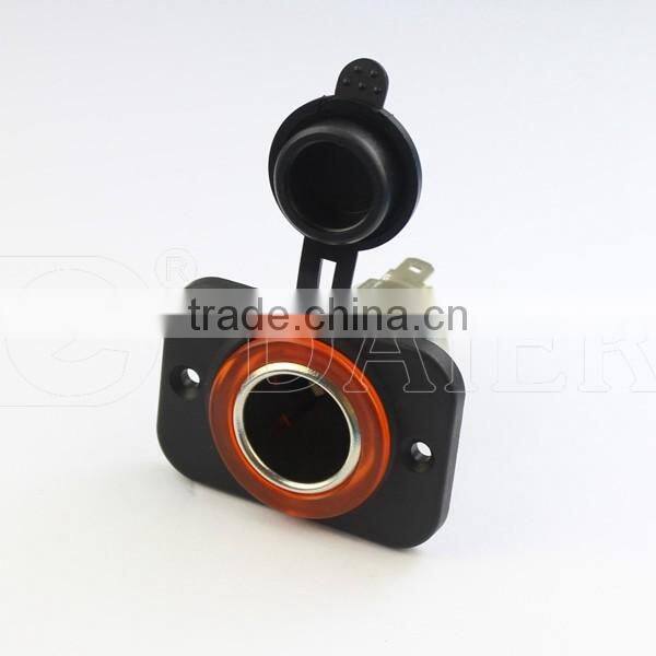 Car Cigarette Lighter Socket Adapter With Panel And Cover