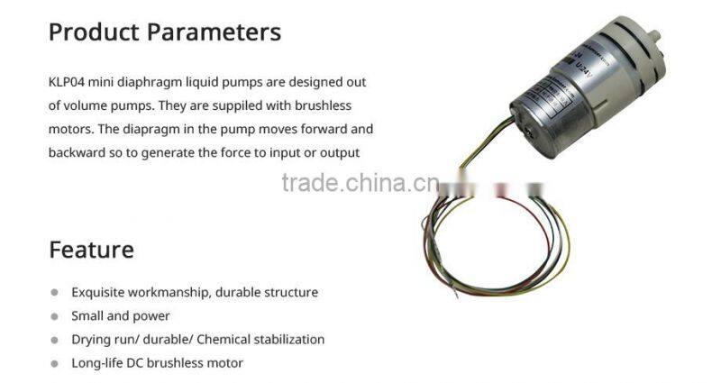 Kamoer KLP04 12/24V diaphragm pump with brushless