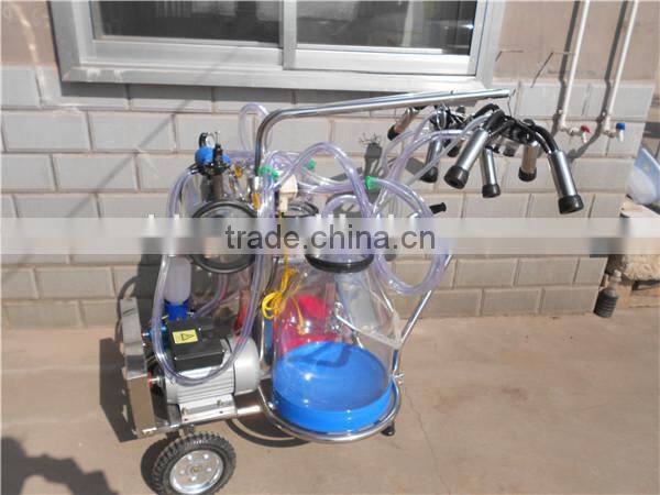 Cow Milking Machine with Transparent Milk Bucket