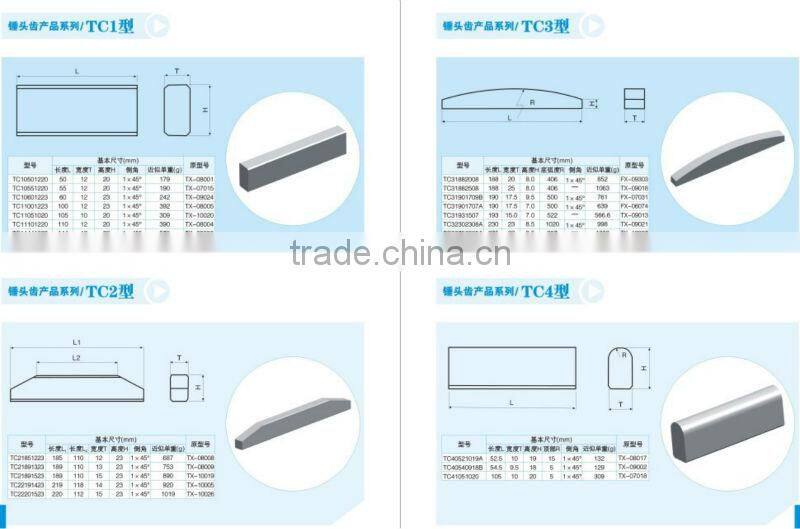 Tungsten Carbide Hammer Button With Customized Sizes
