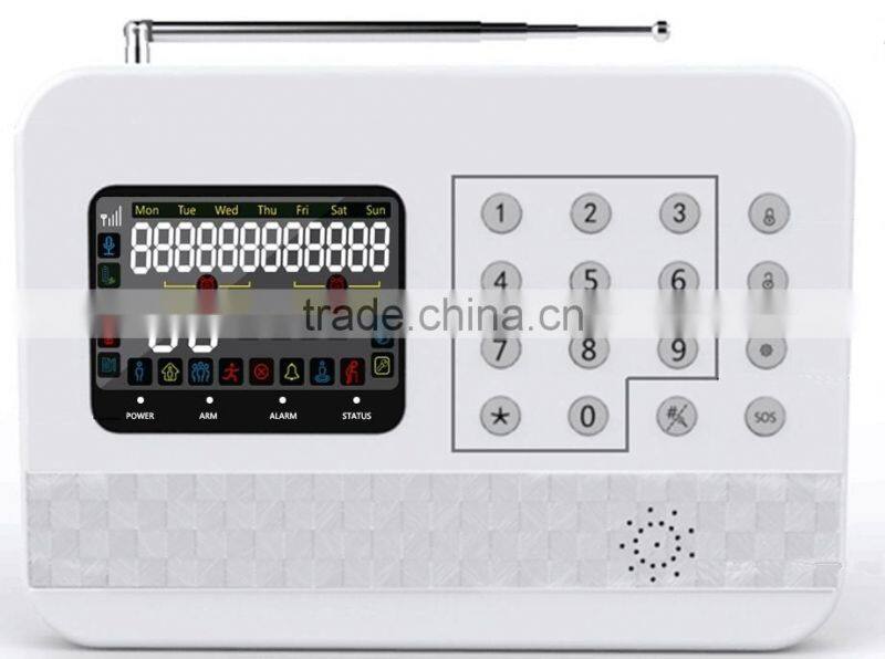 2015 new product wireless home alarm, wireless home alarm, wireless gsm security alarm manual