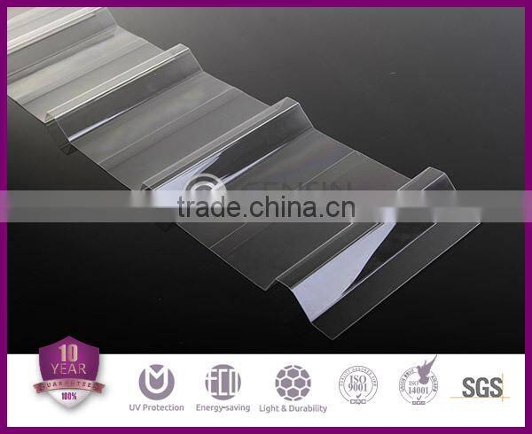 DIY Plastic Roof Covering Corrugated Polycarbonate Sheet Long Service Life
