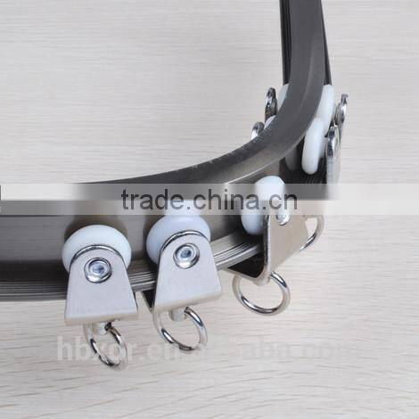 OEM China factory supplier Aluminium curtain rail/aluminum track channel /rail curve curtain