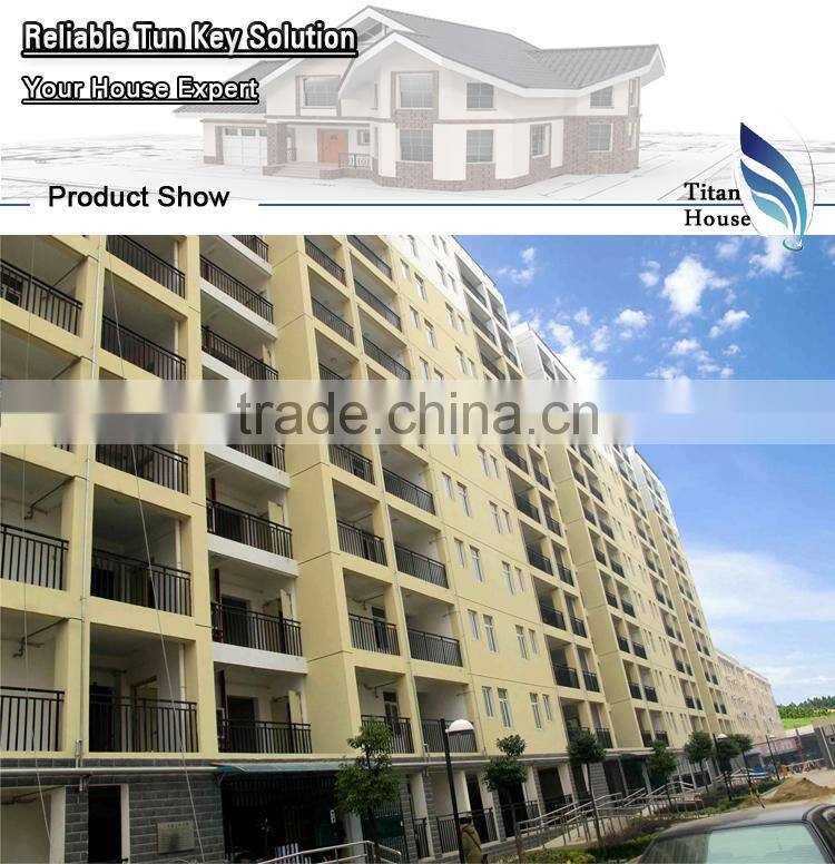 Modular Steel Garage Apartment with Green Metal Building Material