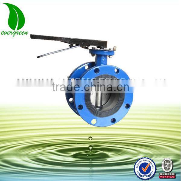 Cast iron mental doulbe flange butterfly check valve