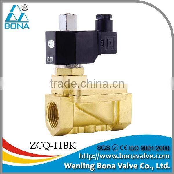 Female 1/4" 1/8" brass 12V 24V 110V normally open solenoid valve ZCQ-21BK
