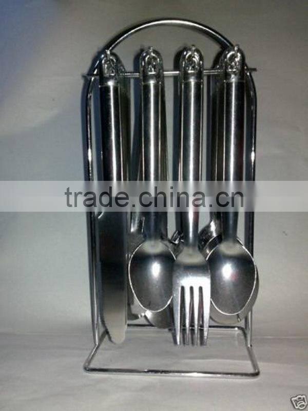 Kitchen organizer knife display rack