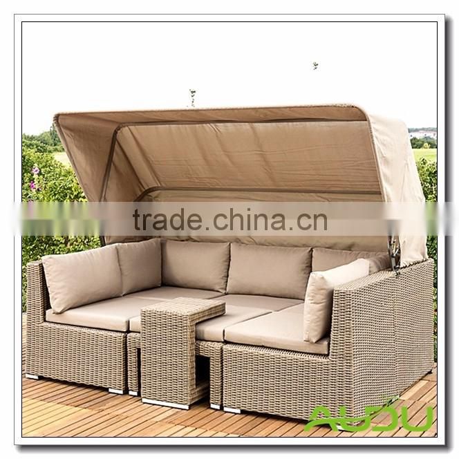 Audu All Weather Steel Day Beds Outdoor Rattan