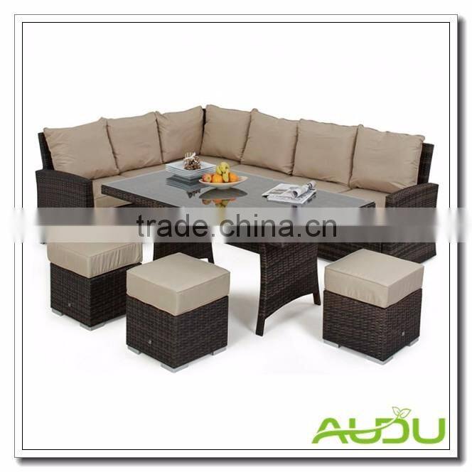 Audu 6 Piece Outdoor Lounge Dining Setting