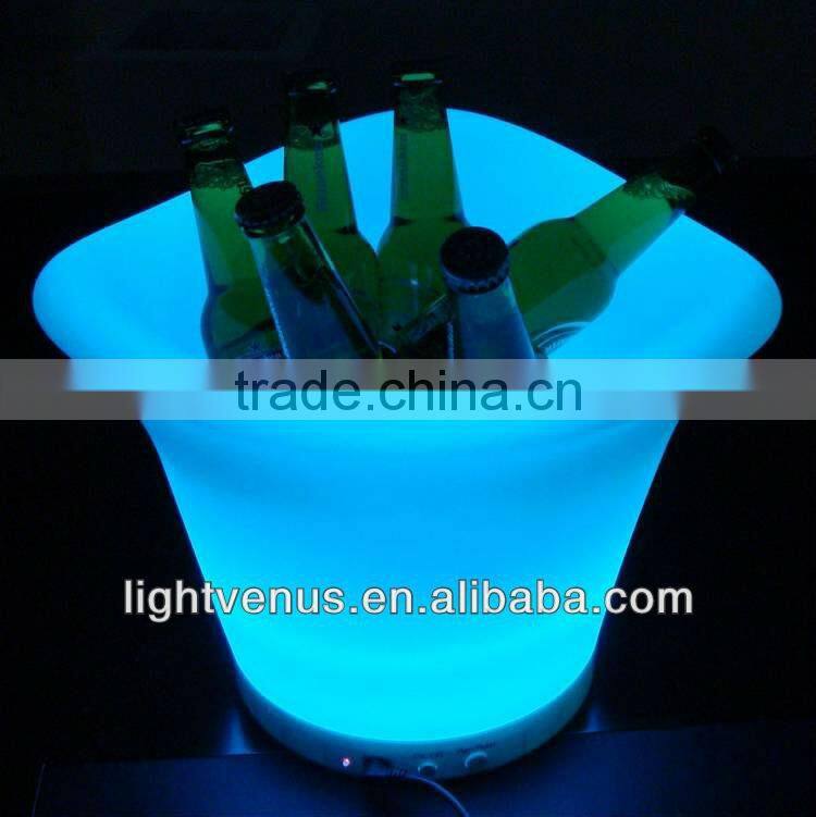 acrylic led ice bucket with remote control