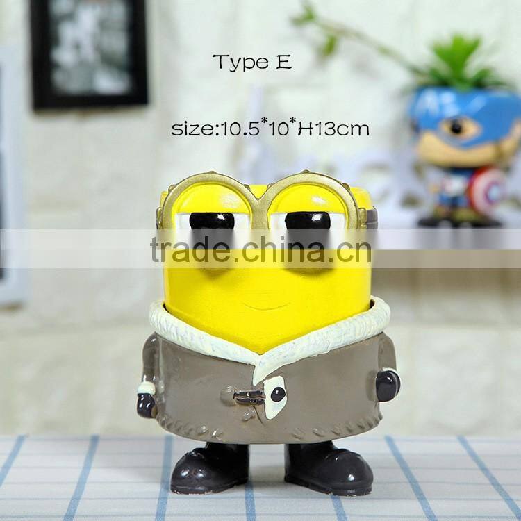 Creative various types ceramic flower pots with hole for home decoration