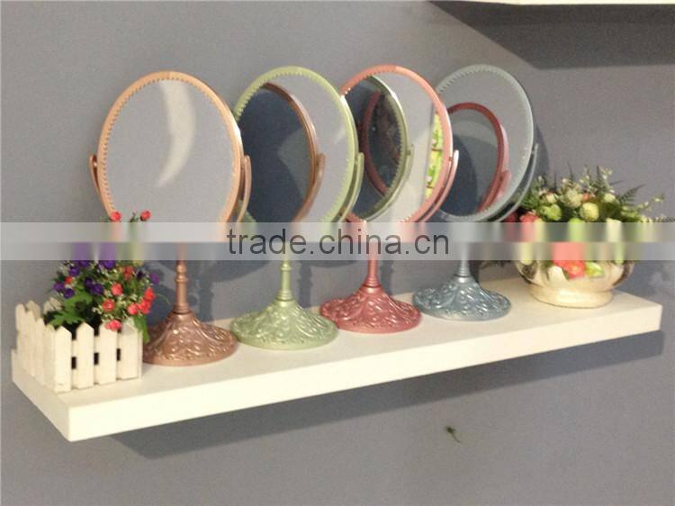 European Style Plastic Double-Side Dressing Table Make up Standing Mirror