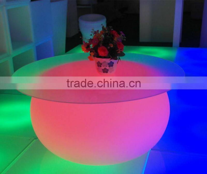 modern glowing led table/illuminated outdoor furniture