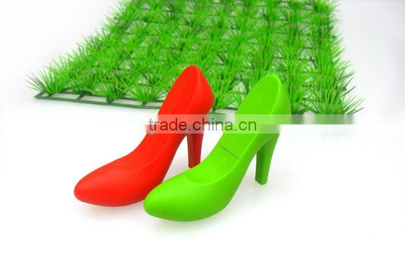 Creative high heel shoes usb flash drive shell