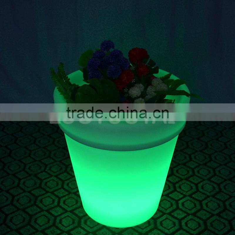 LED furniture led illuminated plastic flower pot led flower pot LTT-CF13