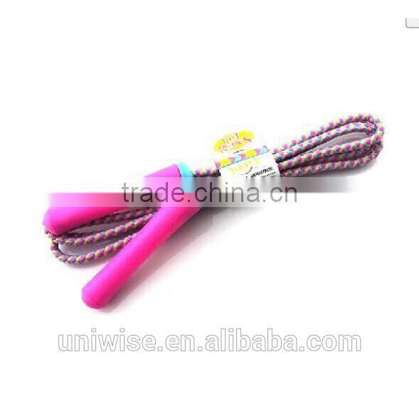 UIC-JR20 children jump ropes, plastic woven rope skipping