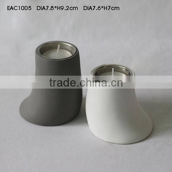 Carrara White Marble Candle Holder Candle Jar with Copper Lid