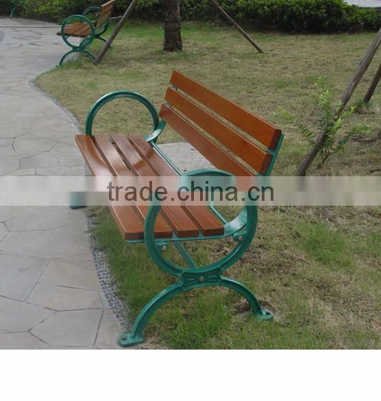 cast iron wood bench