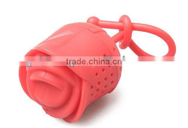 custom flower shaped silicone tea infuser