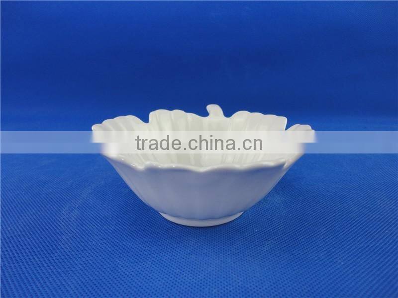 stock small white ceramic pudding bowl
