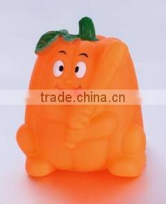 Wholesale eco-friendly PVC baby bath pumpkin shape floating toy