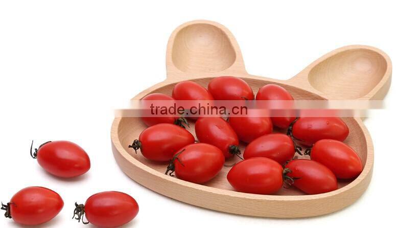 High grade creative cute rabbit design wood trays for kinds