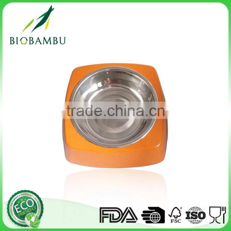 No pollution Non-toxic Long-lasting bamboo fiber pet bowls/cat/dog