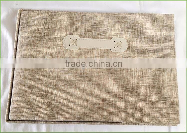 Decorative fancy foldable toy storage box with lid