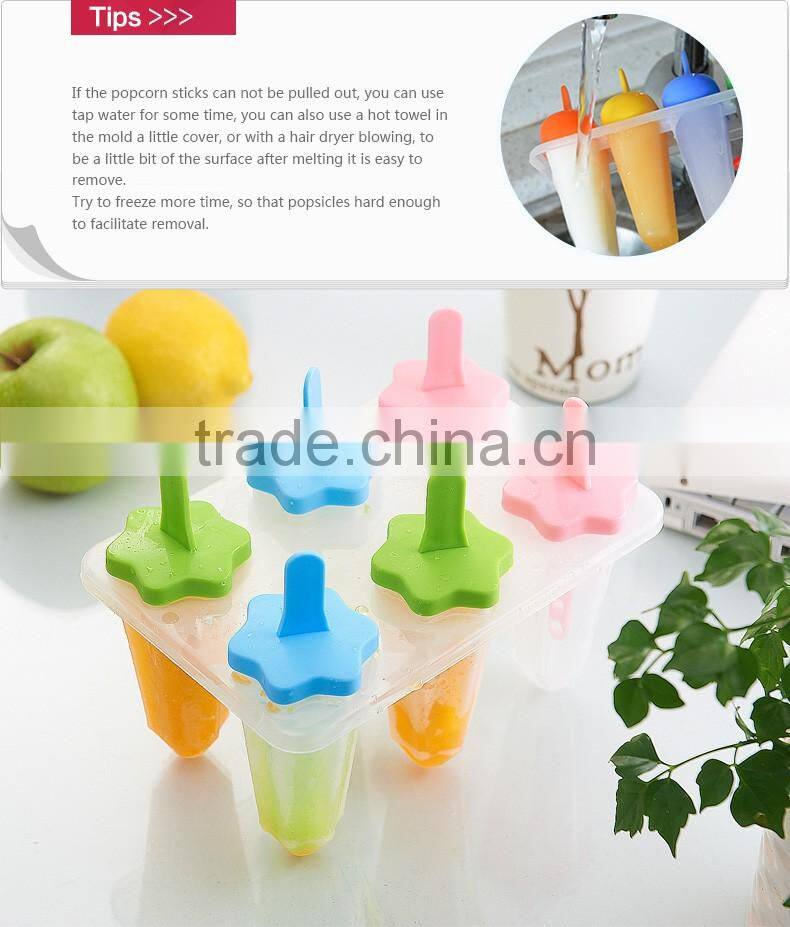 Star ice mold palstic home and kitchen ice cream mould
