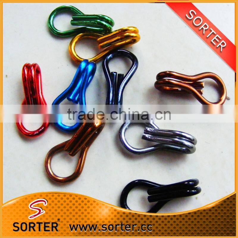 Functional 100% Anodized Colored Aluminum Double Hook Link Chain