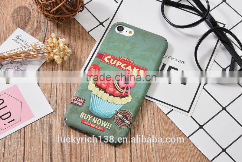 2017 new customized cool boy brushed luminous PC phone case for iPhone 6G/7G