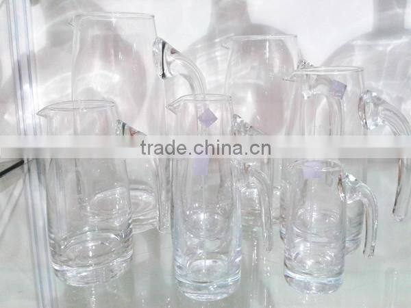 Different size glass wine jug crystal wine pouring jug