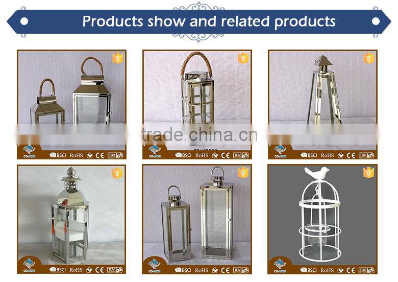 Best quality hanging stainless steel garden decoration lantern