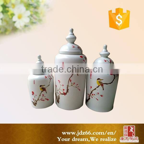 Chinese gold cermaic jar home decor jar