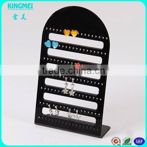 Jewelry Store Black Acrylic Display Rack Earrings Display Stand